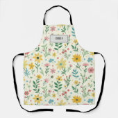Ladies floral apron Spring | Floral apron | Gift Schürze (Vorderseite)