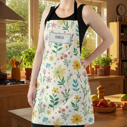 Ladies floral apron Spring | Floral apron | Gift Schürze