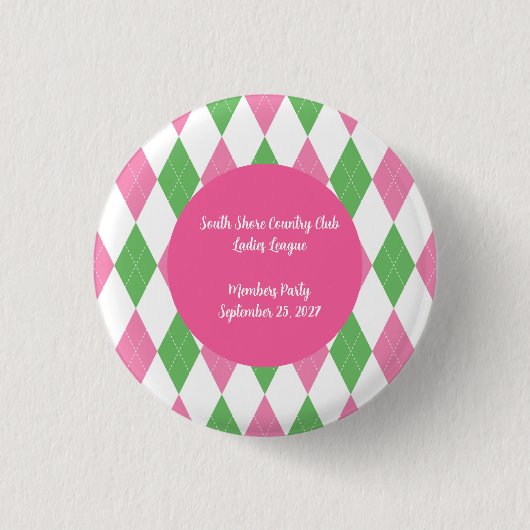 Ladies Golf League Members Commemorative Button (Vorderseite)