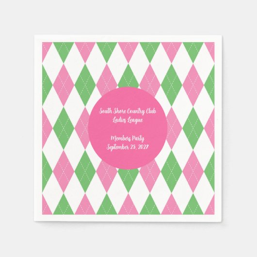 Ladies Golf League Party Napkins Serviette (Vorderseite)