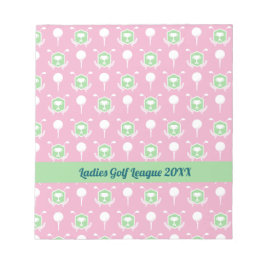 Ladies Golf League Party Notepad Notizblock
