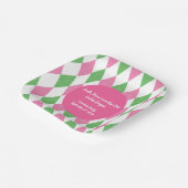 Ladies Golf League Square Party Plate Pappteller (Gewinkelt)