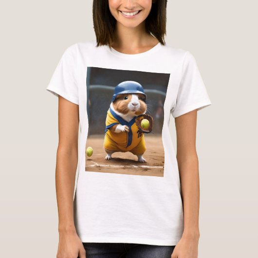 Ladies Guinea Pig Softball Superstar, Tshirt (Vorderseite)