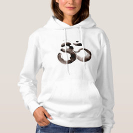 Ladies' hoodie featuring Om motif