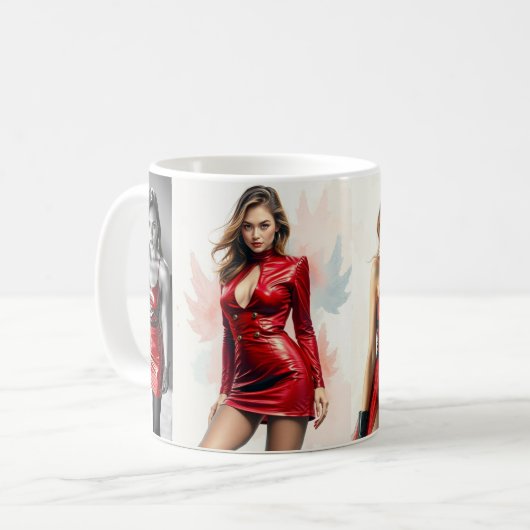 Ladies in Red Kaffeetasse (Vorderseite Links)