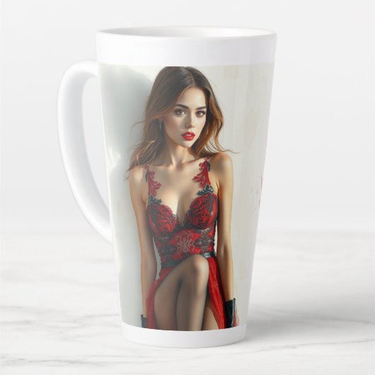 Ladies in Red Milchtasse (Linke Ecke)