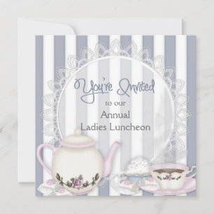 LADIES LUNHEON INVITATION - TEA TIME EINLADUNG