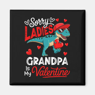 Ladies Lustiger Witz Opa ist mein Valentinstag T-R Magnet