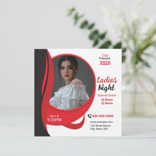 Ladies Night Club Flyer Template (Stehend Vorderseite)