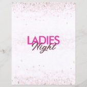 Ladies Night Party Pink Flyer Template (Hinten)