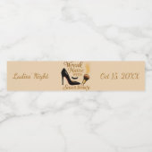 Ladies' Night Snarky Wreak Havoc Sass Water Label Wasserflaschenetikett (Einzelnes Label)