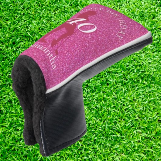 LADIES PINK GLITZER GEBURTSTAG GOLF HEADCOVER