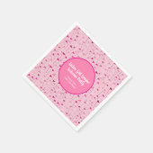 Ladies Pink Golf Flag Paper Napkins Serviette (Ecke)
