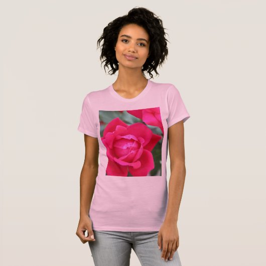 LADIES ROSE DOUBLE SIDED T - SHIRT (Vorne ganz)