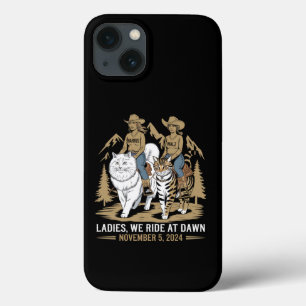 Ladies We Ride At Dawn Kamala Harris Walz Katzenla Case-Mate iPhone Hülle