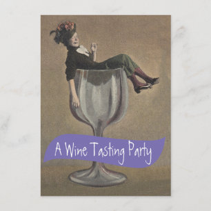 Ladies-Wein-Glas-Tasting-Party-Einladungen im läss Einladung