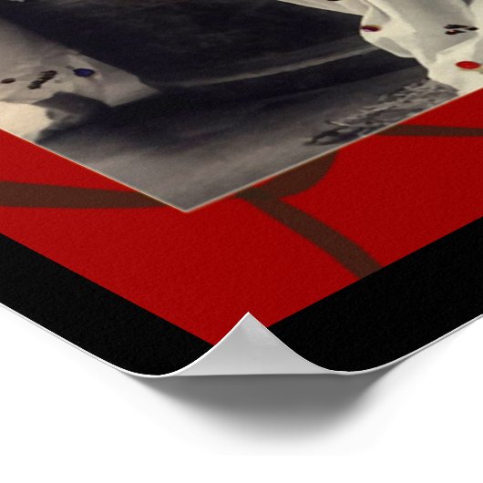 Ladies with long hair Victorian image Poster (Ecke)