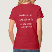 LadiesDark V-Hals Blues411 T - Shirt (Rückseite)
