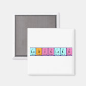 Ladislaus Periodenmagnet Magnet (Vorderseite/Rückseite)