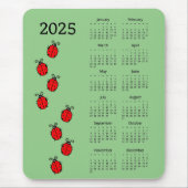 Ladiy Bugs 2025 Calendar Mousepad (Vorne)