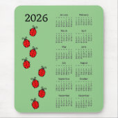 Ladiy Bugs 2026 Calendar Mousepad (Vorne)