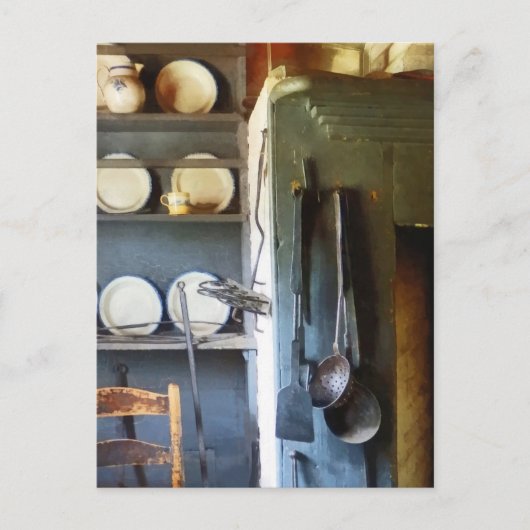 Ladles and Spatula in Kitchen Postkarte (Vorderseite)