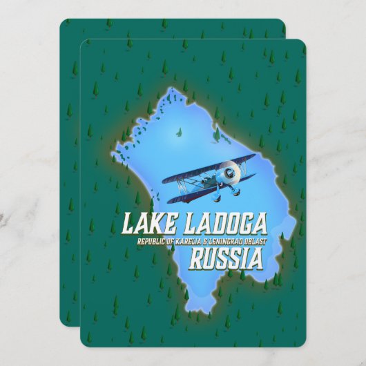 Ladoga - Russisches Reiseplakat (Vorne/Hinten)