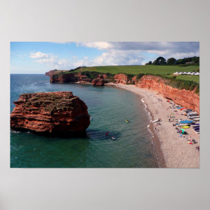 Ladram Bay Jurassic Coast Devon Poster