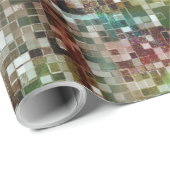 Ladrilho vermelho manchado com tinta spray geschenkpapier (Rolleneckpunkt)