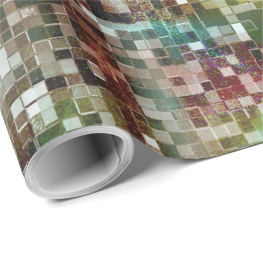 Ladrilho vermelho manchado com tinta spray geschenkpapier (Rolleneckpunkt)