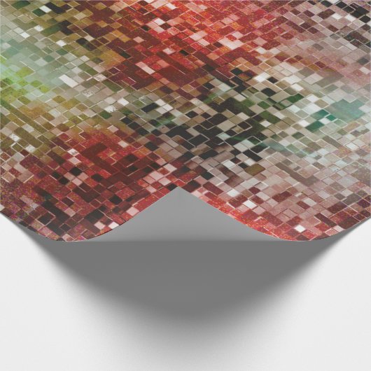 Ladrilho vermelho manchado com tinta spray geschenkpapier (Ecke)