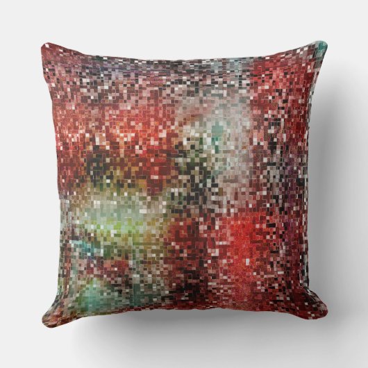 Ladrilho vermelho manchado com tinta spray kissen (Rückseite)