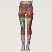Ladrilho vermelho manchado com tinta spray leggings (Vorderseite)