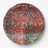 Ladrilho vermelho manchado com tinta spray pappteller (Vorderseite)