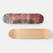 Ladrilho vermelho manchado com tinta spray skateboard (Horizontal)