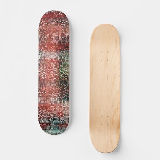 Ladrilho vermelho manchado com tinta spray skateboard (Vorderseite)