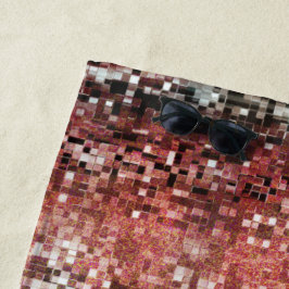 Ladrilho vermelho manchado com tinta spray strandtuch