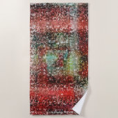 Ladrilho vermelho manchado com tinta spray strandtuch (Vorderseite)