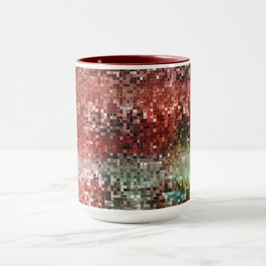 Ladrilho vermelho manchado com tinta spray tasse (Zentrum)