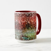 Ladrilho vermelho manchado com tinta spray tasse (VorderseiteRechts)