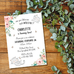 Lädst du mich gerade zum Katzengeburtstag ein Einladung