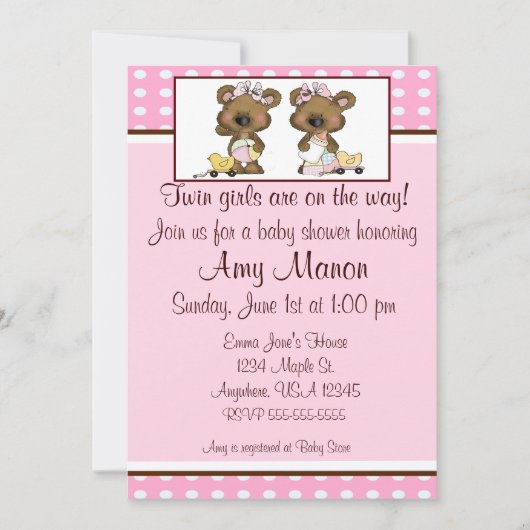 Lädt personalisierte Babydusche der Einladung (Vorderseite)