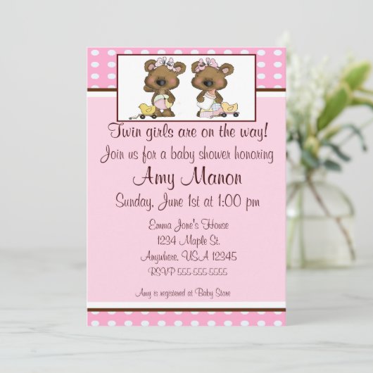 Lädt personalisierte Babydusche der Einladung (Stehend Vorderseite)