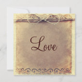 Lädt rustikales Land beunruhigte Vintage Hochzeit Einladung (Rückseite)