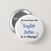 Ladung für den englischen Setter - Schaltfläche Button (Vorne & Hinten)