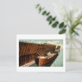 Ladung von Erz im Hafen von Duluth Superior Postkarte (Stehend Vorderseite)