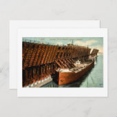 Ladung von Erz im Hafen von Duluth Superior Postkarte (Vorne/Hinten)