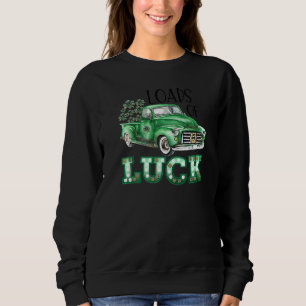 Ladung von glücklichen grünen LKW Männer Frauen St Sweatshirt