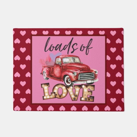 Ladung von Liebe Wohngestaltung Fußmatte (Vorderseite)