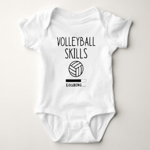 Ladung von Volleyballfertigkeiten - Volleyball Baby Strampler